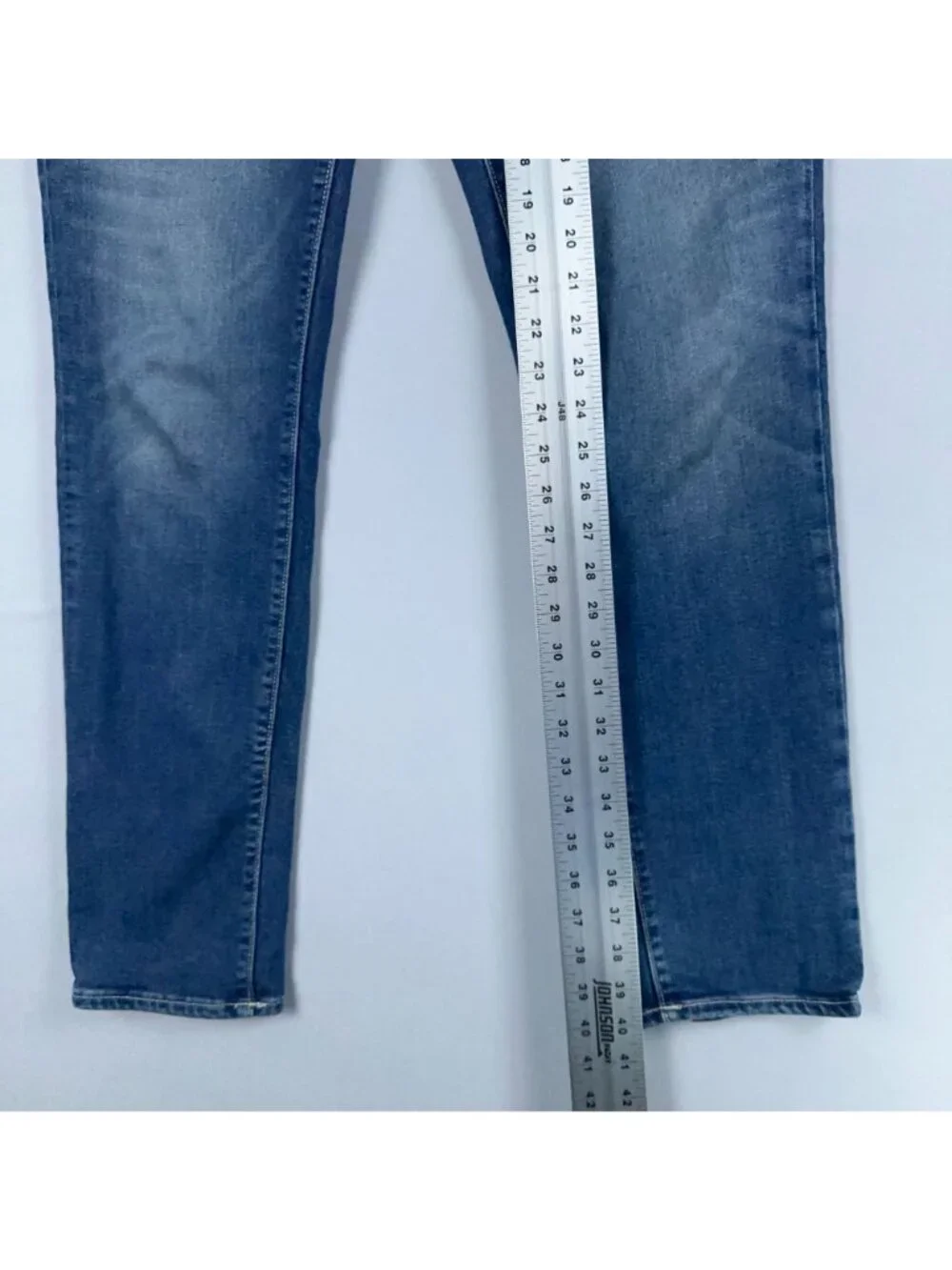 Banana Republic Travel Jeans Men Size 30x32 Athletic Fit Skinny Mid Rise Blue